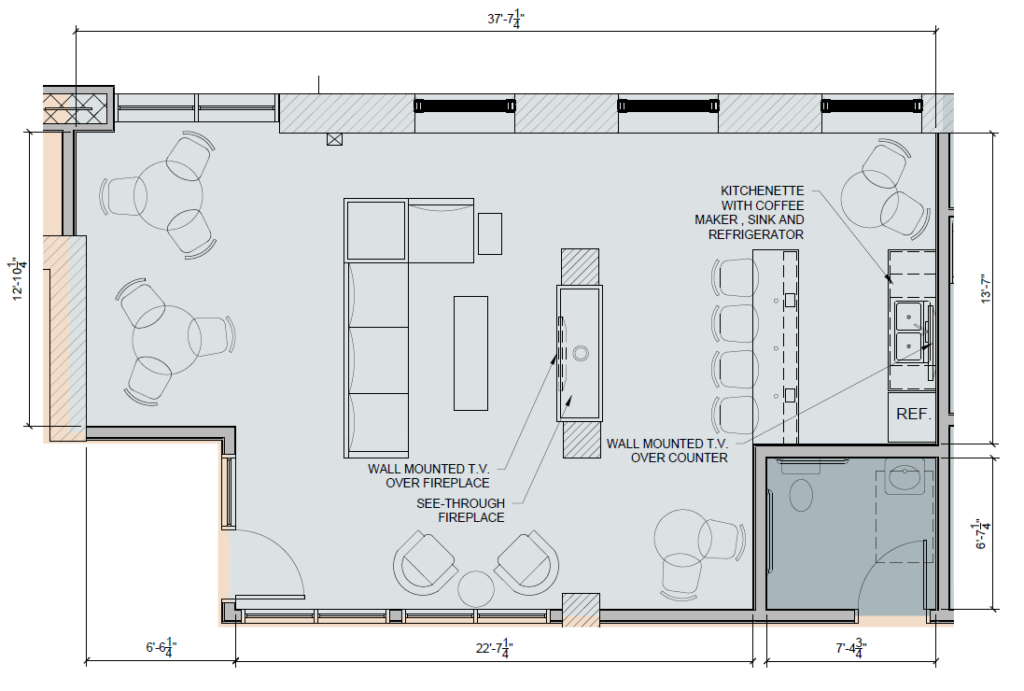 Riverdam Resident Lounge Floorplan